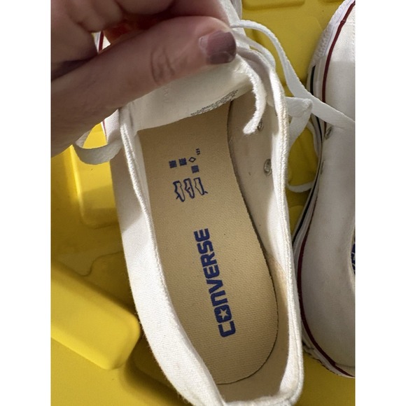 Converse Chuck Taylor All Star White Sneakers Women's Size 11.5 Low Top Lace Up - Picture 7 of 9